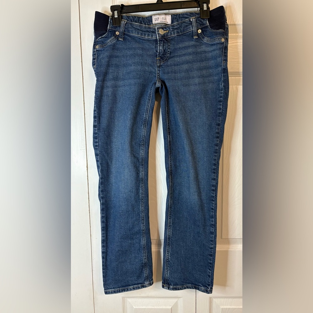 Gap Skinny Maternity Jeans 25 Regular 0 Adjustable Stretch Waist Ankle jeans